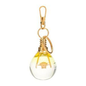 NIB $520 Versace Medusa Light Bulb Keyring Gold
